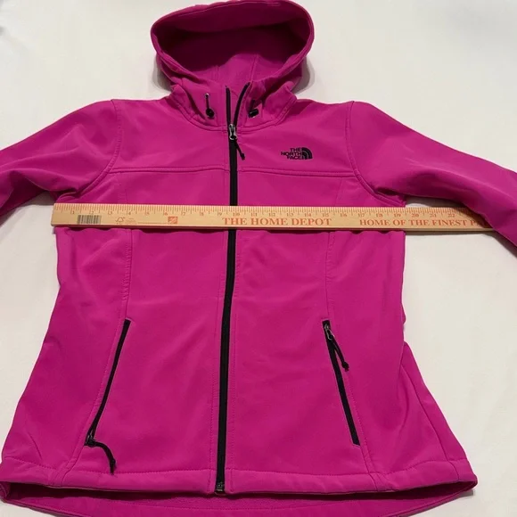 The North Face Pink Full Zip Softshell Hoodie Jacket M - Picture 3 of 7